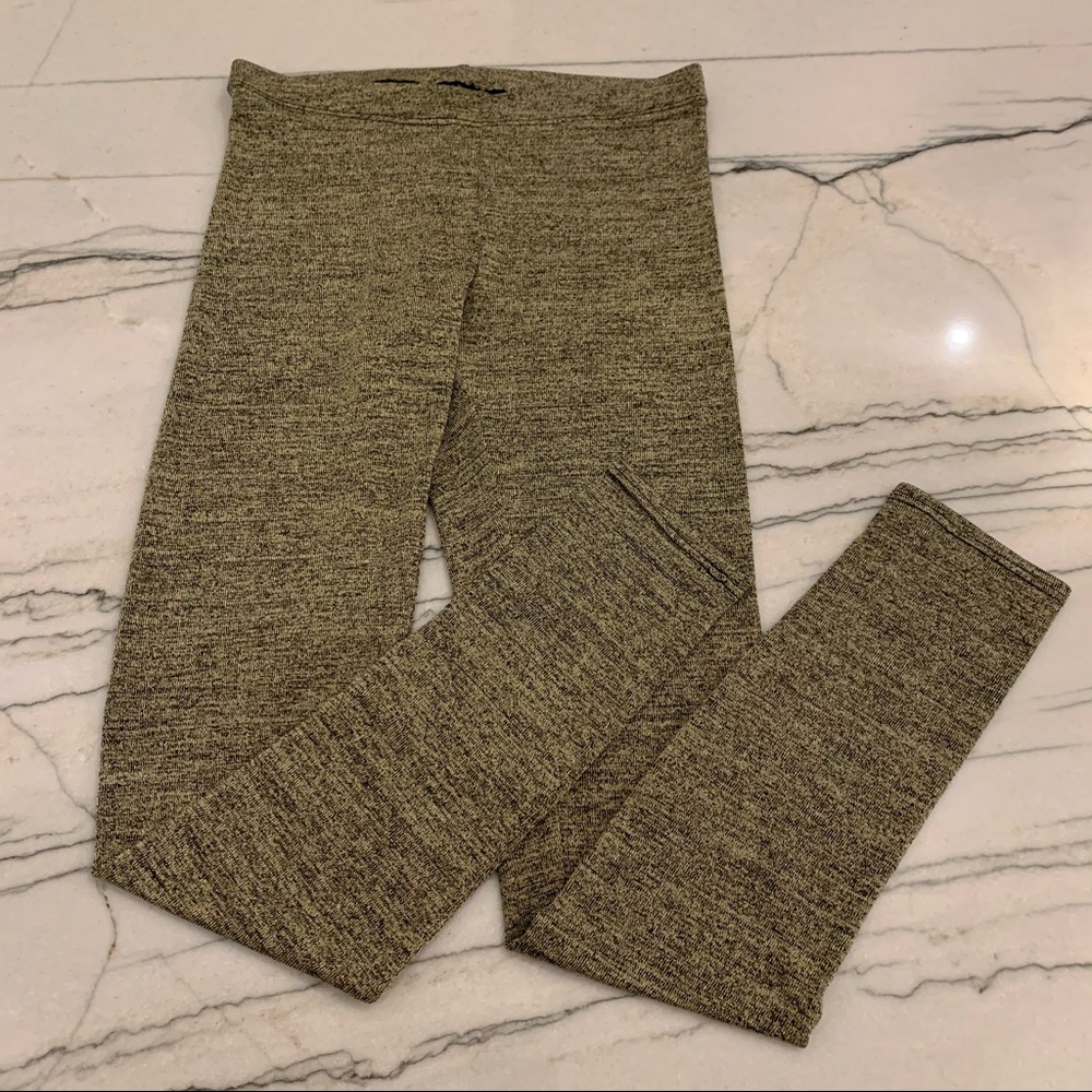 See You Monday Gold & Black Speckled Leggings Size Small - Picture 2 of 5